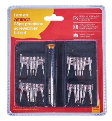 25 Stck. Präzisionsschlitz Torx Schraubendreher Bit Set T2 T4 T5 T6 T7 T8 T9 T10 T15 Ph