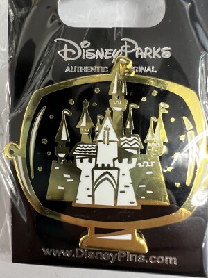 Disney Parks Golden Castle Offizielles Metall Trading Pin