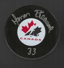 Manon Rheaume Signed Team Canada Puck Womens NHL Goalie