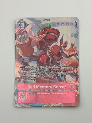 Digimon TCG Einzelkarte Red Memory Boost! AA NM