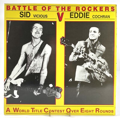 SID VICIOUS V EDDIE COCHRAN 1986 LP NM Vinyl Record Compilation