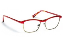 Creatore J. F. Rey JF2685 Occhiali da Vista Retrò Metallo Rosso E Oro Antico