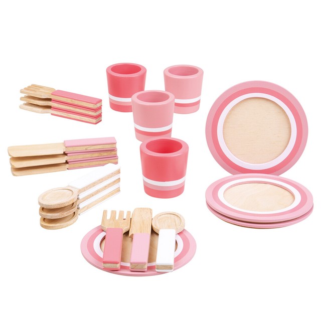 childrens wooden dinner set