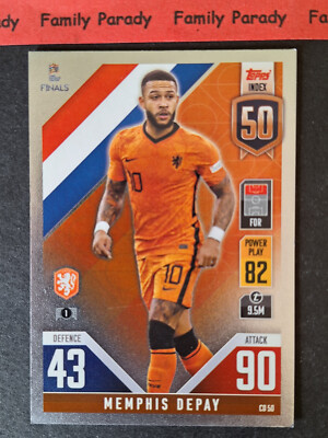 Memphis Depay CD50 Pays-Bas Carte Topps UEFA Nation League Final