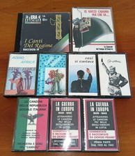 LOTTO  mc cassette cd - FASCISMO MUSSOLINI GUERRA MILITARI - GIORGIO PISANO' ECC