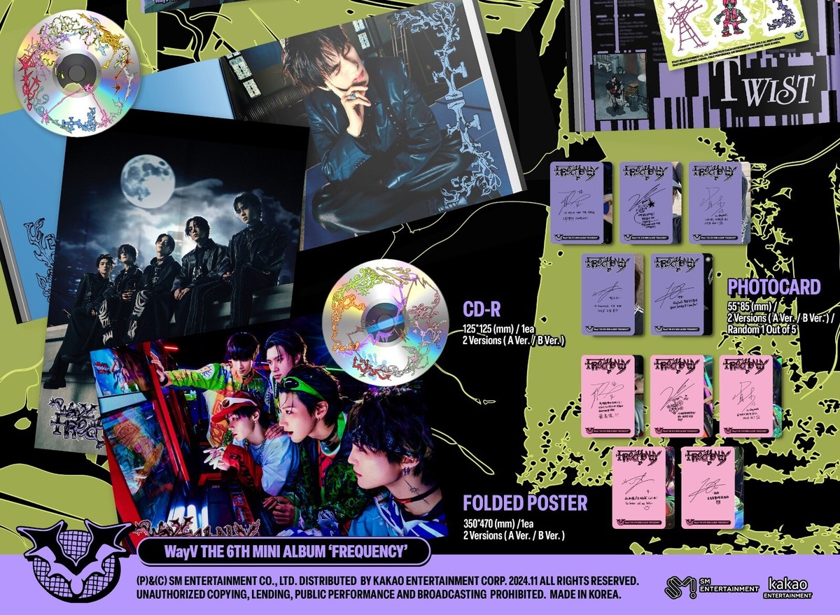 WayV 6th Mini Album FREQUENCY Photobook B Ver. CD+88p P.Book