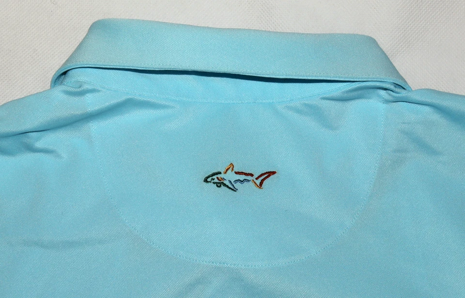 Классическая мужская рубашка-поло с коротким рукавом Greg Norman Play Dry DB|55 для гольфа размер большой - Изображение 4 из 4