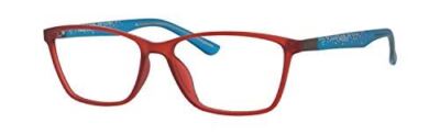 Marie Claire MC6210 Women's Square Reading Eyeglasses Red/Blue 55mm +0.50 Power