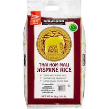 Kirkland Signature, Thai Hom Mali Jasmine Rice, 25 lbs
