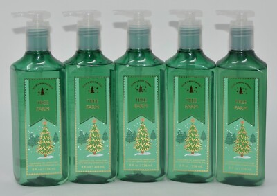 #ad 5 NEW BATH amp; BODY WORKS TREE FARM CLEANSING GEL HAND SOAP WASH PUMP 8 OZ PINE $24.99