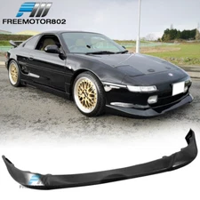 Fits 1991-1995 Toyota MR2 Front Bumper Lip AW Aeroware Style Unpainted Black PU