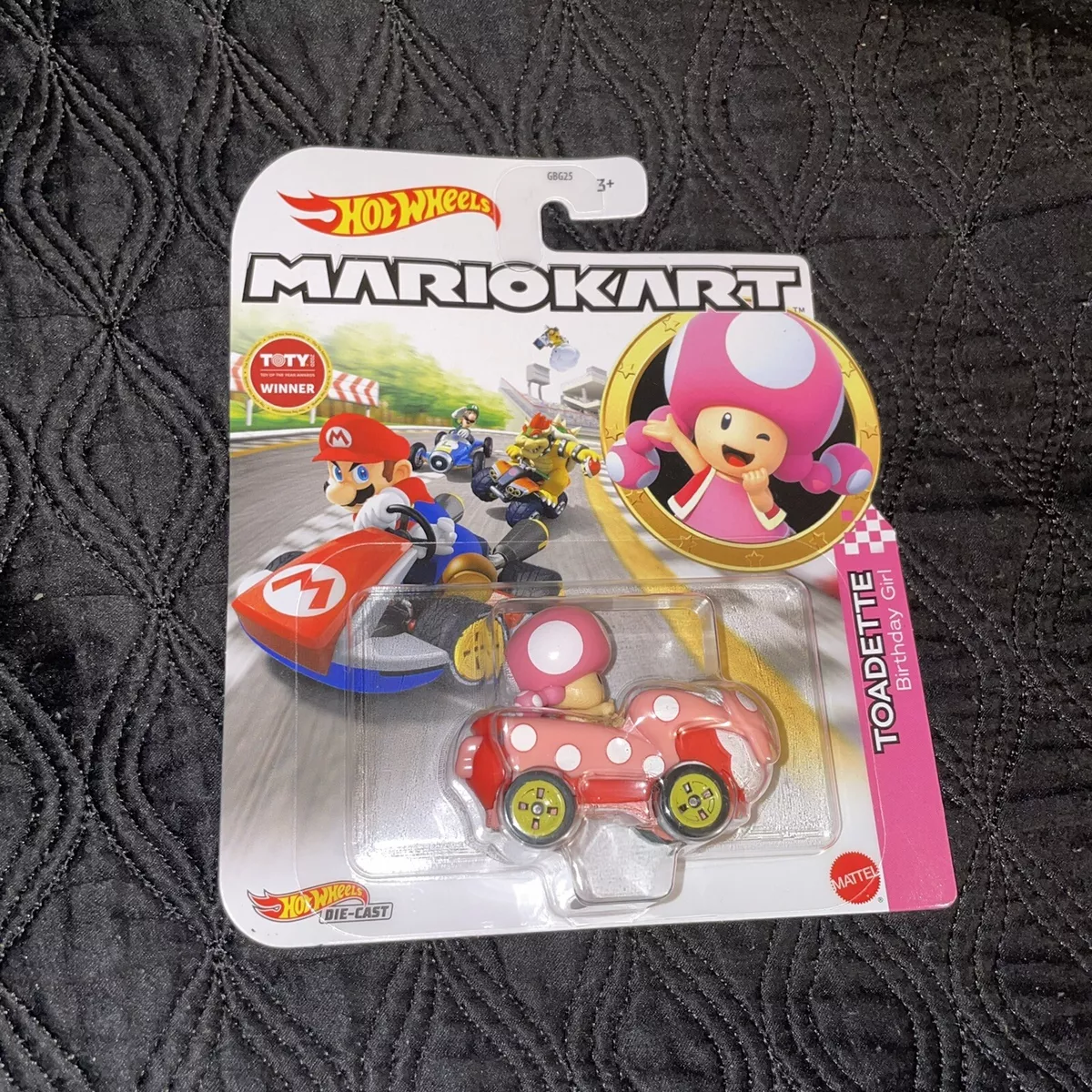 NEW 2022 Hot Wheels Mario Kart Toadette Pink Birthday Girl Nintendo  MarioKart 194735019007