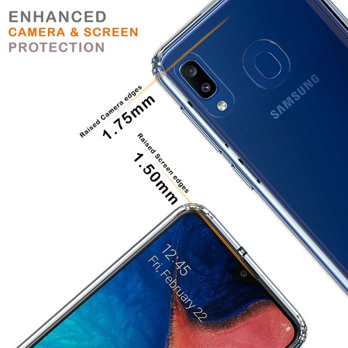 Hybrid Shockproof Hard Back Cover w/TPU Bumper Case for Samsung Galaxy A20 A50 - Picture 2 of 33