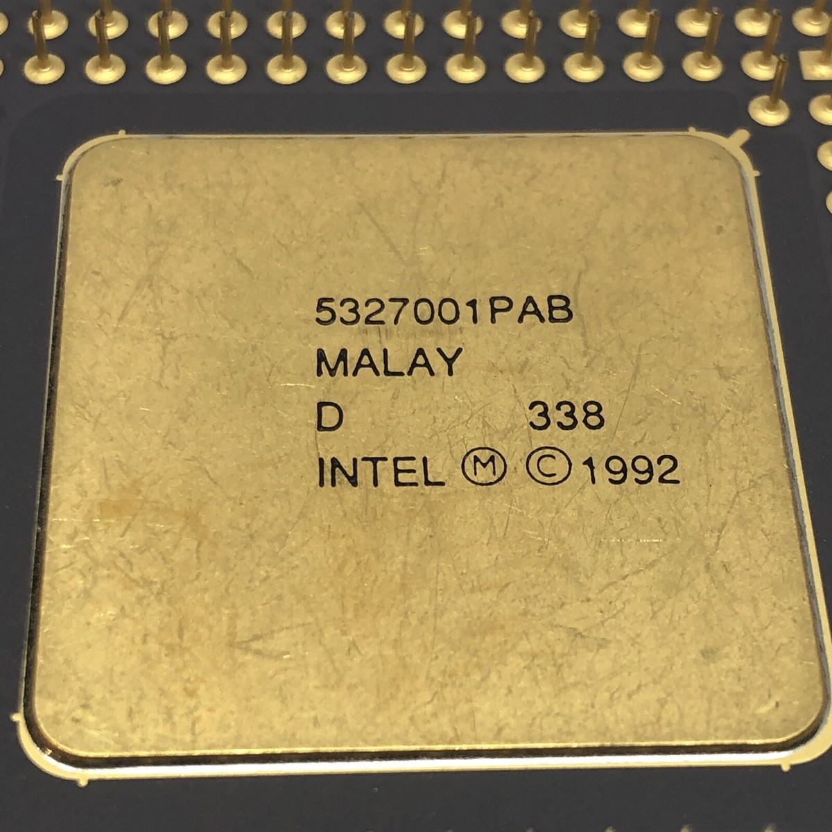 Intel Pentium 60 Mhz CPU 1992 P60 A80501-60 Ceramic Top
