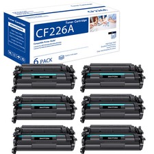 6PK Fits For HP Laserjet Pro M402n MFP M426fdw CF226A 26A Black Toner Cartridge