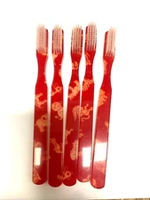 5-PACK FUN Vintage NEW Designer Toothbrush  By Alan Stuart New York