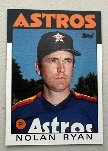 1986 Topps Baseball #100 Nolan Ryan Houston Astros MLB Vintage Baseball Card