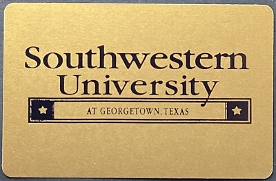 Southwestern University Georgetown Texas Single Swap Playing Card 6 Clubs