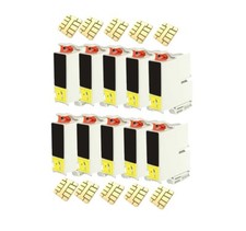 10 cartucce stampante black per Epson Stylus DX3850 (no originali Epson) 