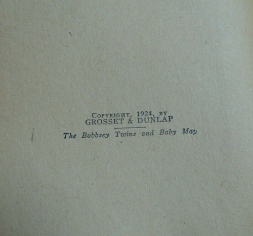 "The Bobbsey Twins" by "Laura Lee Hope" Vintage 12 Book Lot 1904-47 editions - Foto 12 di 12