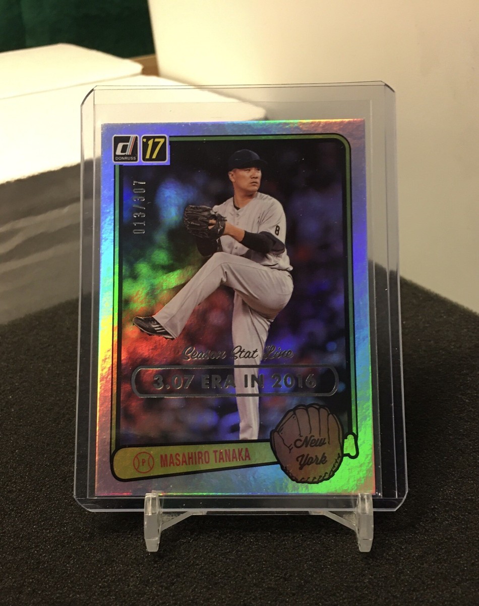 Masahiro Tanaka Silver Stat Line 2017 Donruss RV-23 New York