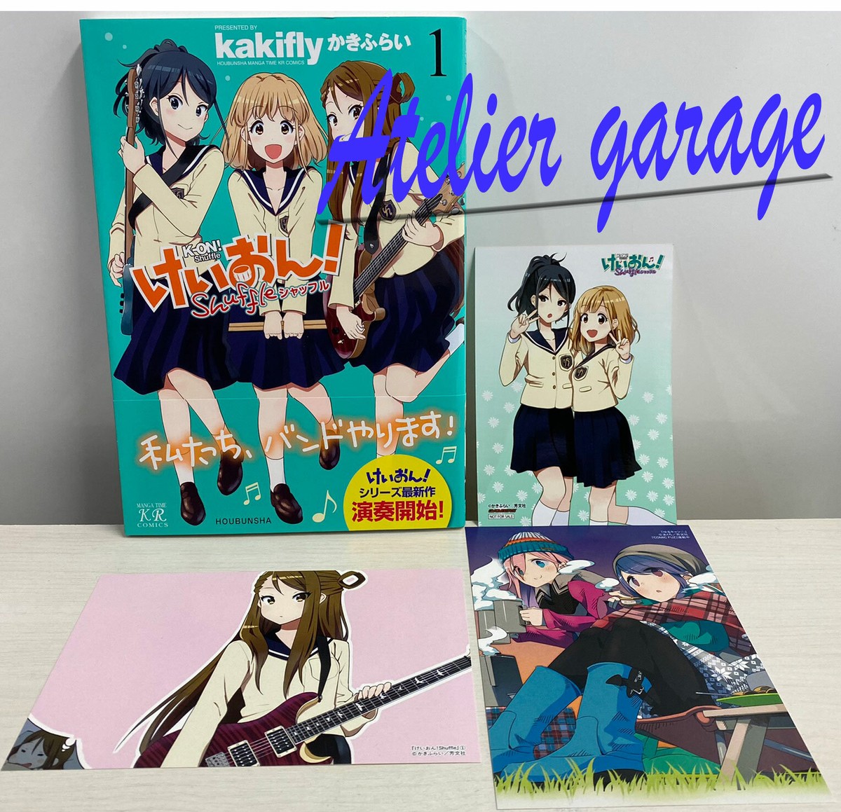 New K-On! Shuffle Vol.1 + Limited illustration Card Set Japanese