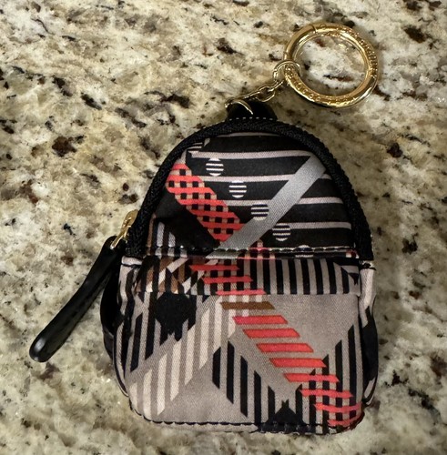 Vera Bradley SOFIA PLAID Mini Micro Backpack Charm Keychain NWOT RARE & Gift Bag - Picture 5 of 8