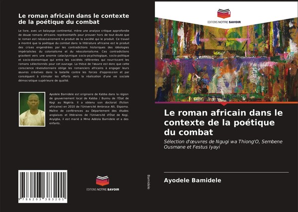 Ayodele Bamidele | Le Roman Africain Dans Le Contexte De La PoéTique Du Combat-image