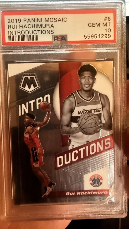 Rui Hachimura PSA 2019 Panini Mosaic Introductions #6