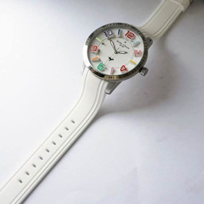 Michel Jurdain Diamond Watch 3D Indices Big Size Used image 3