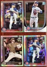 CADE HORTON - (4) Card - 2025 Topps Chrome Sepia, Prism, Base Refractors
