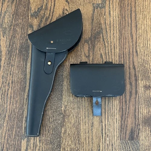 Reproduction Civil War Holster and Cartridge Box Colt 1860 Remington 1858 Unused