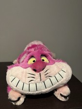 Disney Store Cheshire Cat 20" Long Soft Plush Stuffed Animal Alice in Wonderland