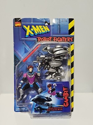Marvel X-Men Robot Fighters GAMBIT Action Figure 1997 Toy Biz Sealed SEE PHOTOS 