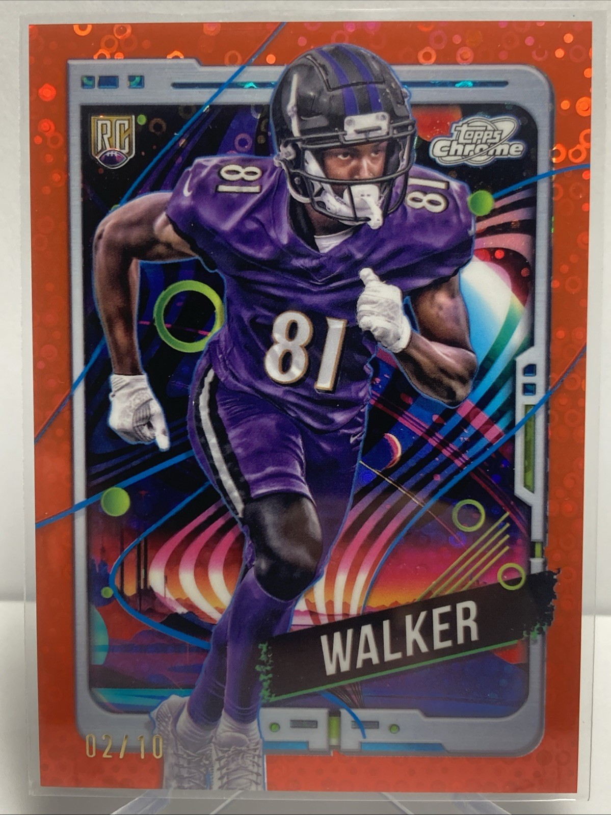 Devontez Walker Topps Cosmic Chrome #107 Black Eclipse