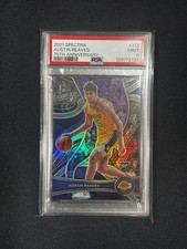 Austin Reaves 2021 Panini Spectra RC 75th Anniversary PSA9 NBA Trading Card