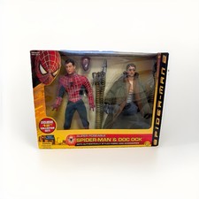 Super Poseable Spider-Man & Doc Ock 12" Collector Set Spider Man 2 2004 Toy Biz