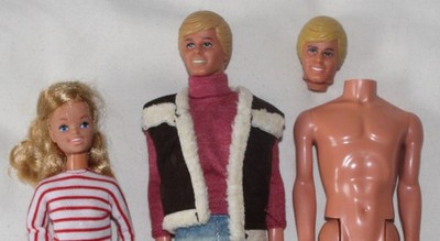 BARBIE: 2x Malibu Ken & Skipper    Vintage