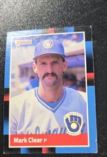 1988 Donruss - Mark Clear #372 Solid Blue Upper Left Corner