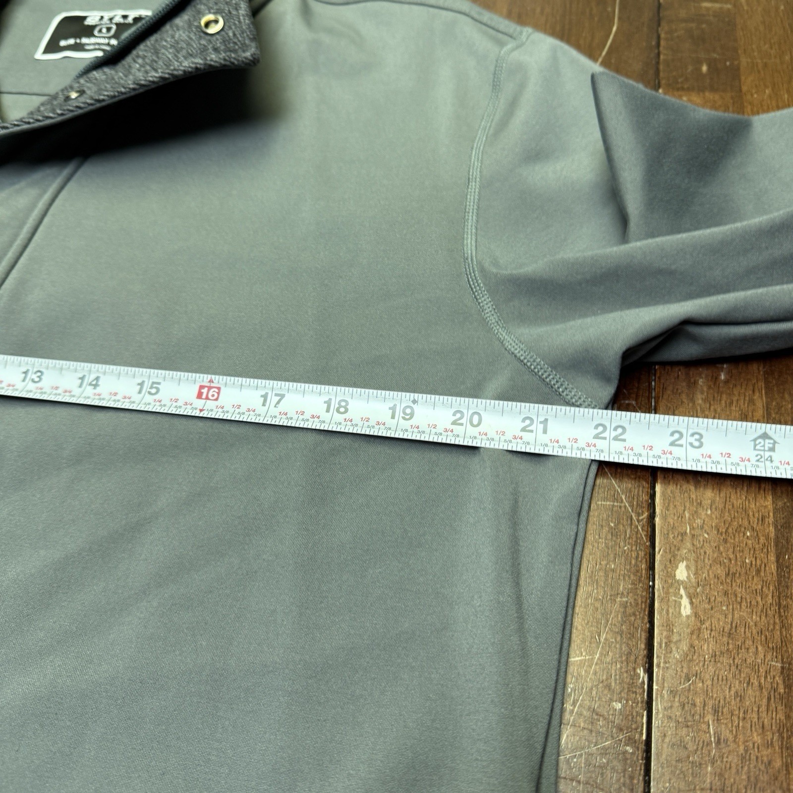 BYLT Elite Fairway Pullover Mens Large Gray Quarter 1/4 Zip Golf Jacket Athletic