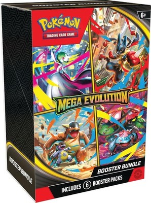 Pokemon TCG Mega Evolution Booster Bundle 6 Sealed Booster Packs Karte 2025