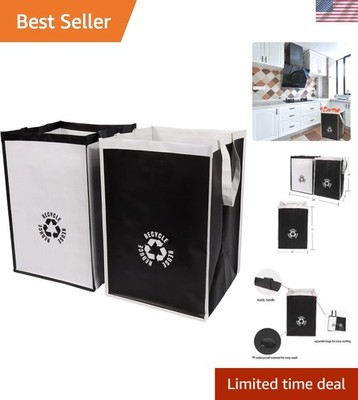 Versatile 10-Gallon Recycle Bags: Eco-Friendly Waste Sorting for Home & Office