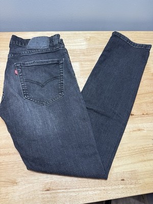 Levi s 511 Premium  Big E  Slim Fit Straight Leg Jeans 30x32 Black Wash