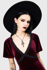 KILLSTAR Fedora Black Witch Brim One Size