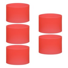 5Pcs Silicone Rubber Bands Non-slip 3.39 Inch for Art, Red
