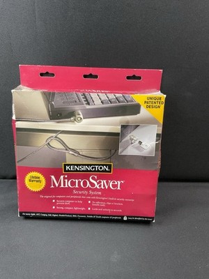 Kensington MicroSaver Laptop Security Lock Cable Set w Keys + Extra Cables
