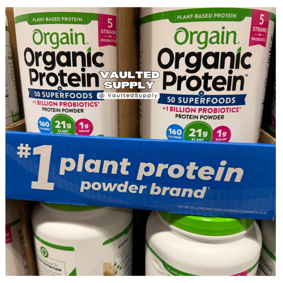 Orgain органический белок + суперпродукты шоколадная помадка 2,64 фунта (2 упаковки) — веганская - Изображение 3 из 4