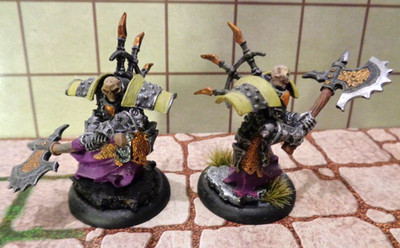 Tabletop : 2 Untote Krieger Ritter Undead Warriors Death Knights