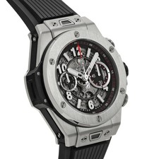 HUBLOT Big Bang Unico Titanium 411.NX.1170.RX Matte Black Skeleton Men's #W971 4