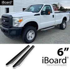 APS Running Board Polished 6" Fit Ford F250 F350 Regular Cab 99-16